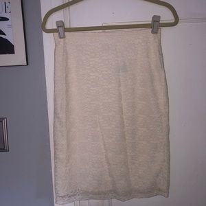 Lace pencil skirt